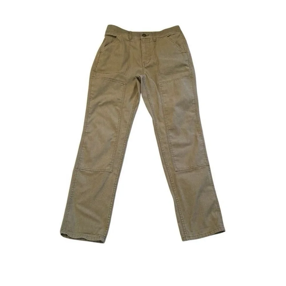 REI Co-Op Trailsmith Pants Canvas Double Knee Reinforced Size 8 Hiking Workwear